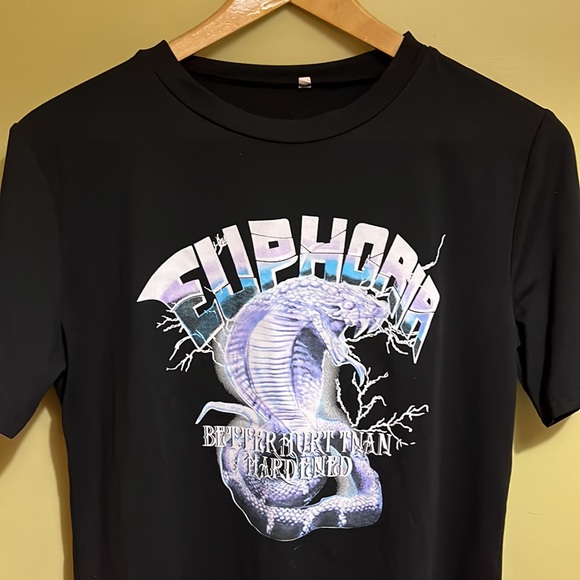 SHEIN Black Euphoria Tee - Size M - Picture 5 of 8